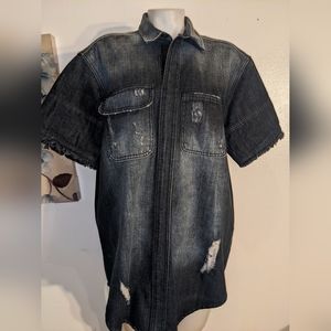 Homme & Femme Short-sleeve Denim Jacket for Men, NWT